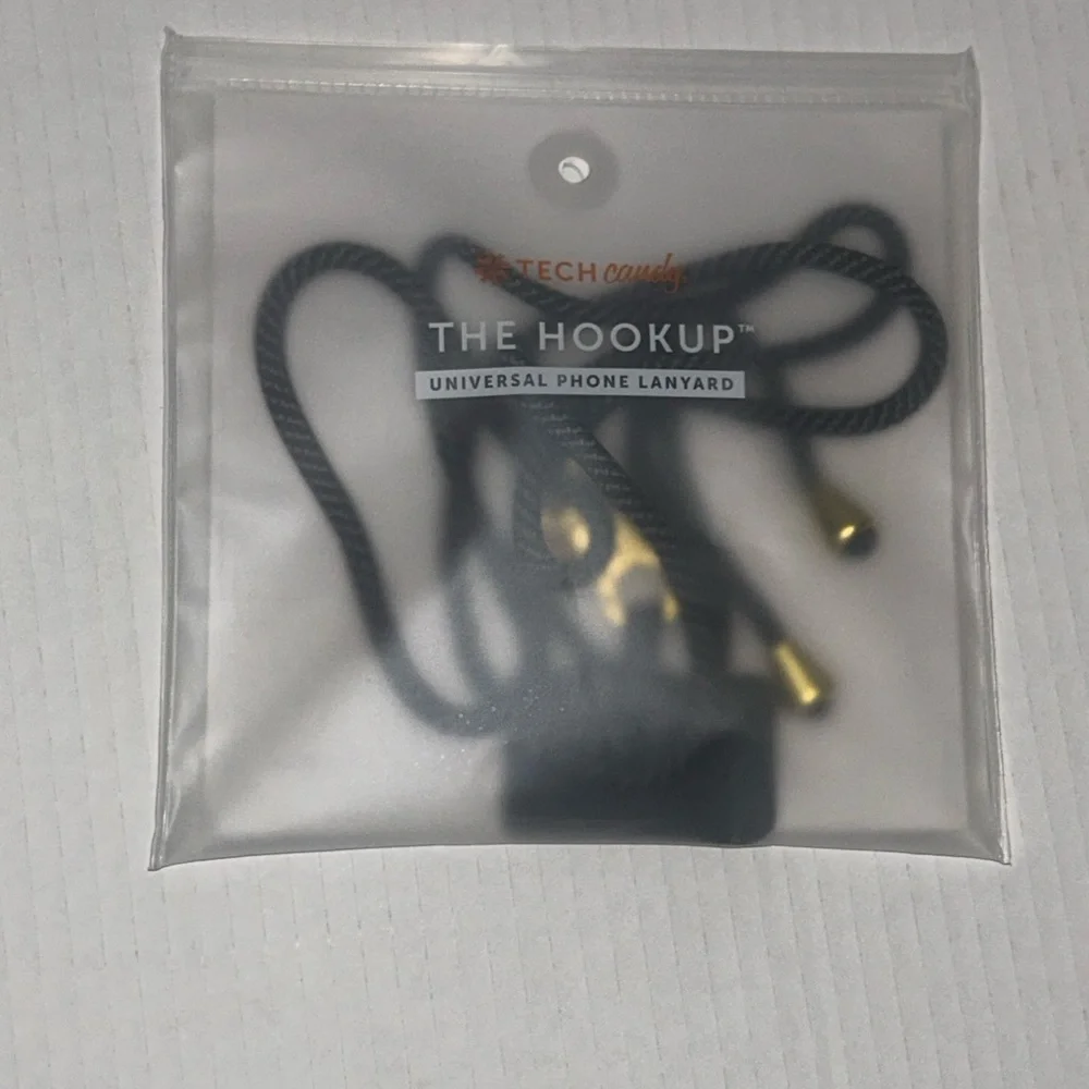 NWT- Universal Black Phone Lanyard